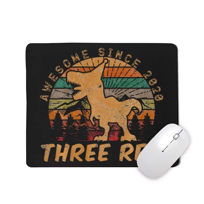 Roaring Fun Dinosaur Themed 3rd Birthday Gifts Mousepad