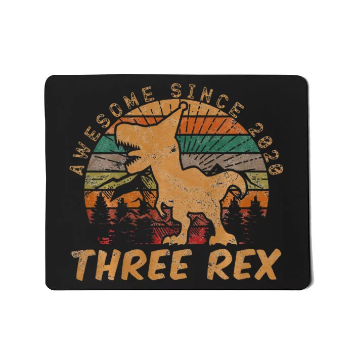 Roaring Fun Dinosaur Themed 3rd Birthday Gifts Mousepad