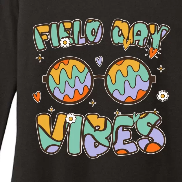 Retro Fields Day Vibes Awesome Playing Sport Gift Cool Gift Womens CVC Long Sleeve Shirt