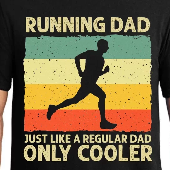 Running For Dad Marathon Runner Coach Marathoner Pajama Set