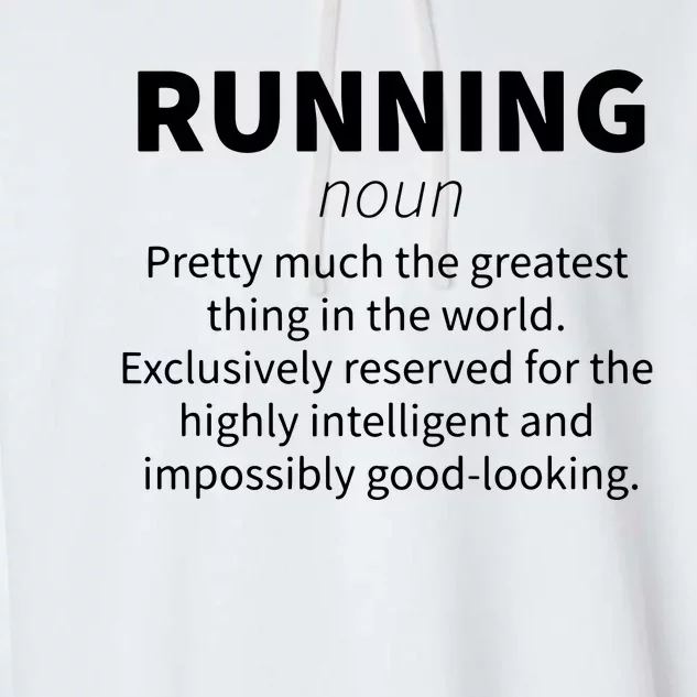 Running Funny Definition Funny 5k Marathon Runner Gift Garment-Dyed Fleece Hoodie