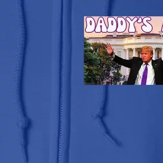 Retro Funny DaddyS Home Trump 2024 Stand With Trump Full Zip Hoodie