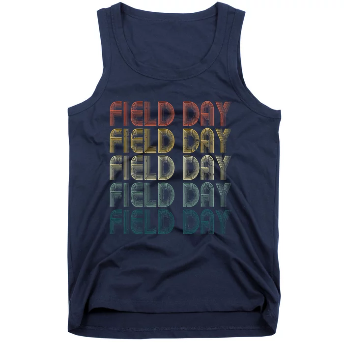 Retro Field Day For Teacher Student Fun Day 2024 Tank Top