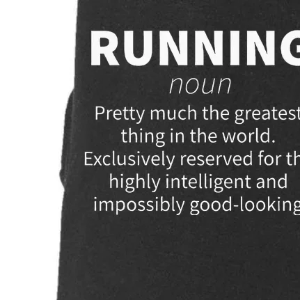 Running Funny Definition Funny 5k Marathon Runner Gift Doggie 3-End Fleece Hoodie