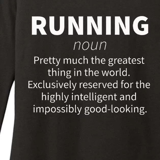 Running Funny Definition Funny 5k Marathon Runner Gift Womens CVC Long Sleeve Shirt