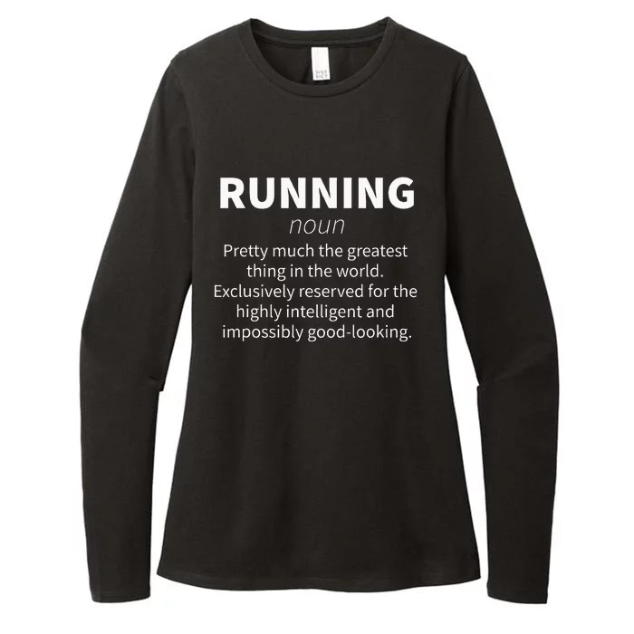 Running Funny Definition Funny 5k Marathon Runner Gift Womens CVC Long Sleeve Shirt