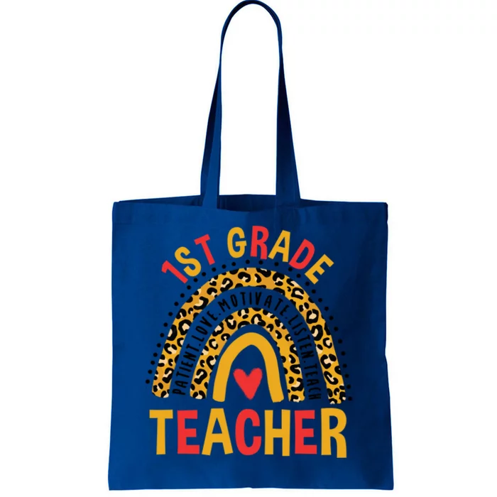 Rainbow First Day Of School 1St Grade Teacher Gift Tote Bag