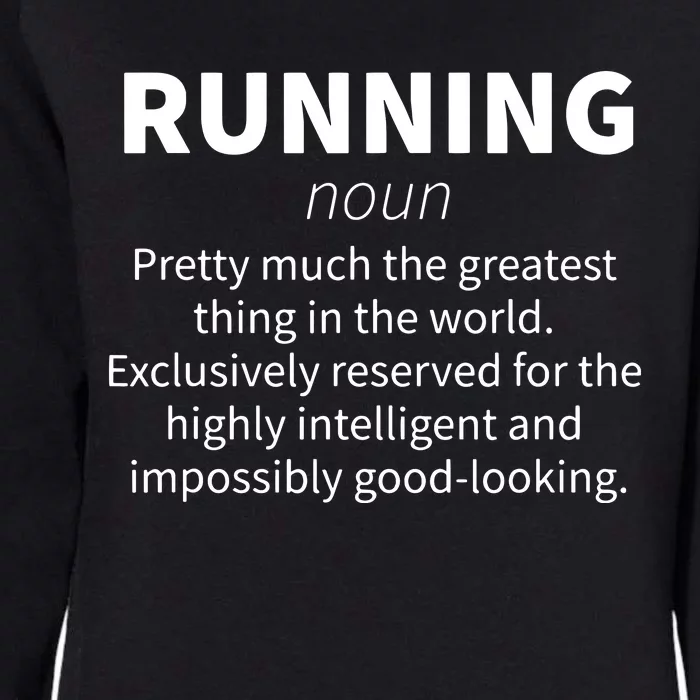 Running Funny Definition Funny 5k Marathon Runner Gift Womens California Wash Sweatshirt