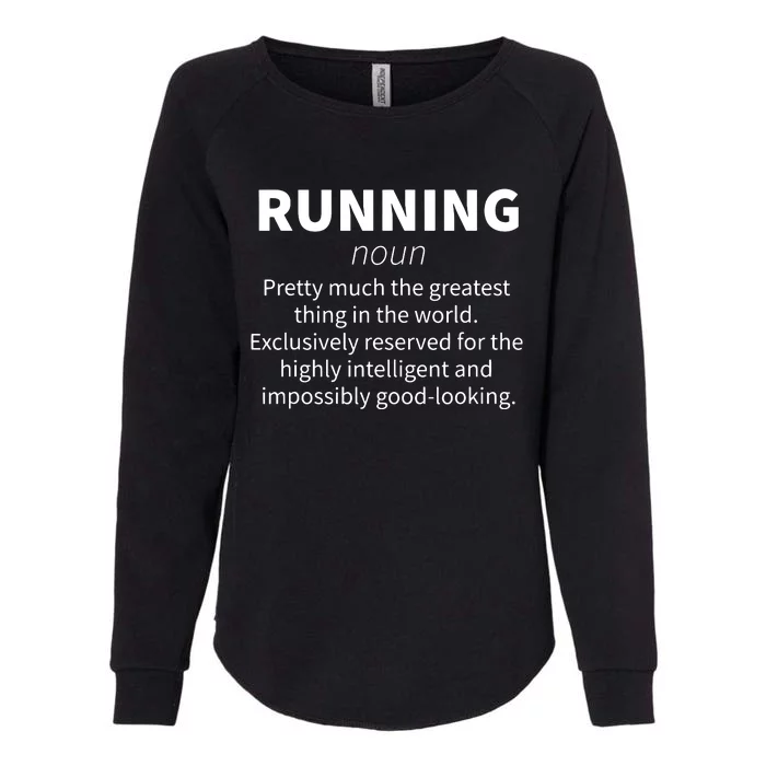 Running Funny Definition Funny 5k Marathon Runner Gift Womens California Wash Sweatshirt