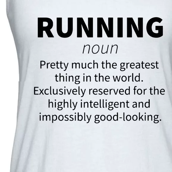 Running Funny Definition Funny 5k Marathon Runner Gift Ladies Essential Flowy Tank