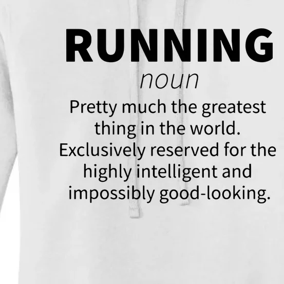 Running Funny Definition Funny 5k Marathon Runner Gift Women's Pullover Hoodie