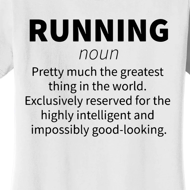 Running Funny Definition Funny 5k Marathon Runner Gift Women's T-Shirt