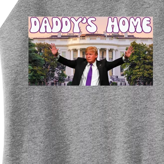 Retro Funny DaddyS Home Trump 2024 Stand With Trump Funny Gift Women’s Perfect Tri Rocker Tank