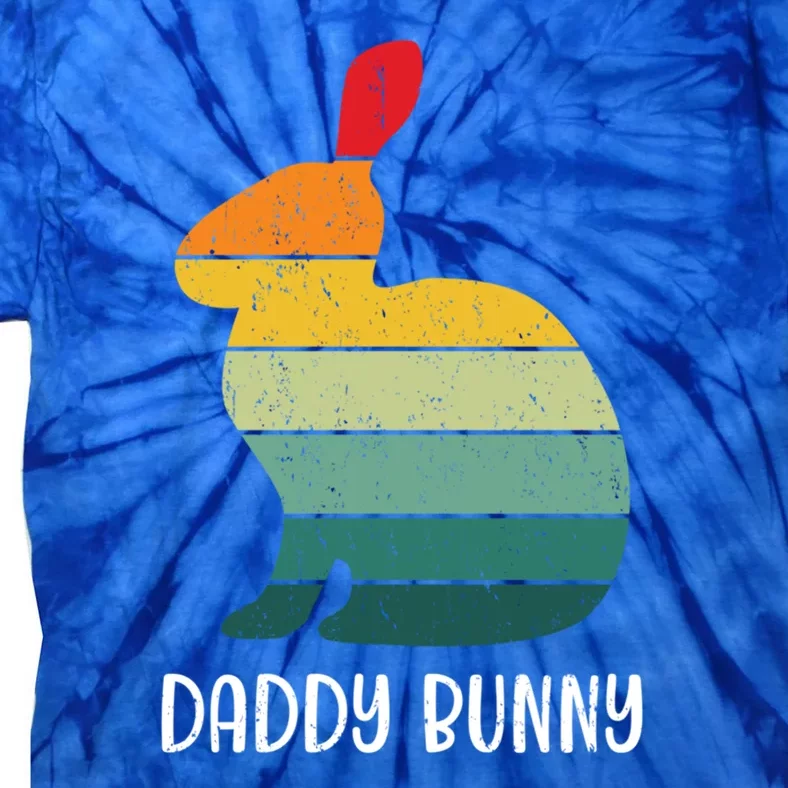 Retro Family Easter Bunny Dad Papa Easter Daddy Bunny Gift Tie-Dye T-Shirt