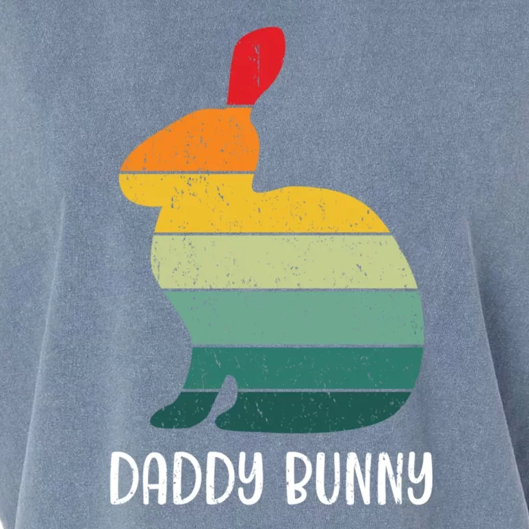 Retro Family Easter Bunny Dad Papa Easter Daddy Bunny Gift Garment-Dyed Women's Muscle Tee