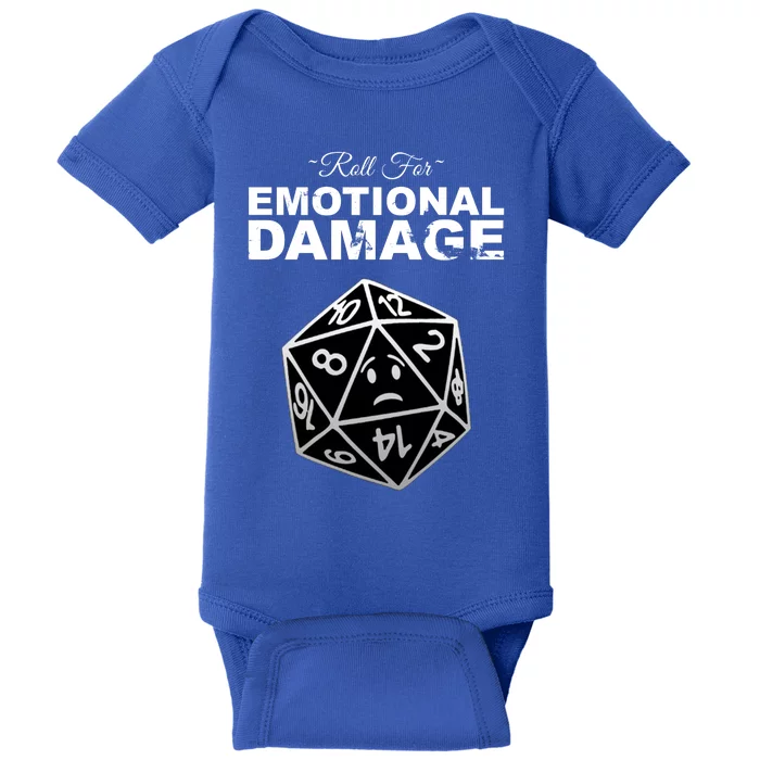 Roll For Emotional Damage Baby Bodysuit