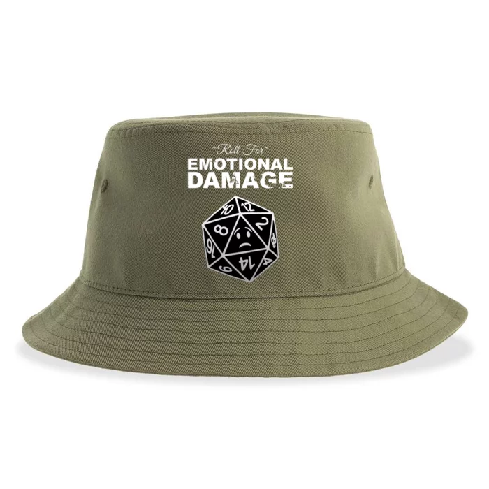 Roll For Emotional Damage Sustainable Bucket Hat