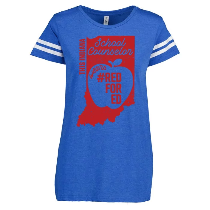 Red For Ed Indiana School Counselor #Redfored Gift Enza Ladies Jersey Football T-Shirt