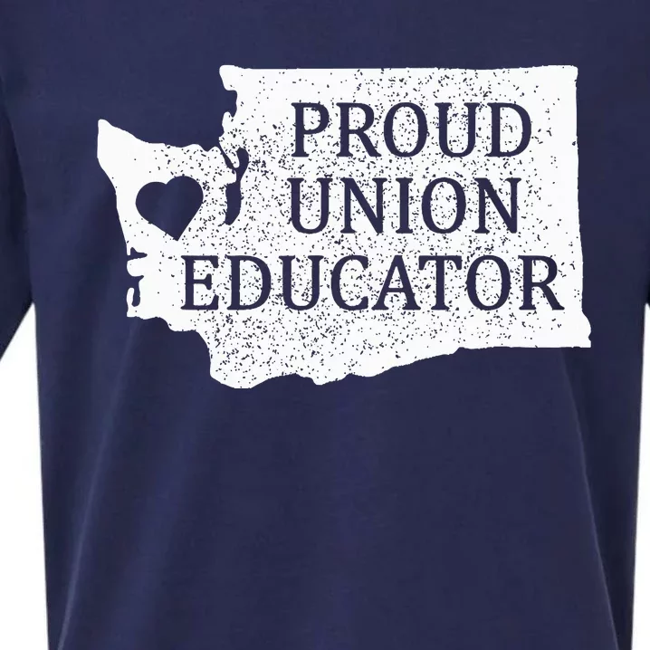 Red For Ed Washington Teacher Protest Union Educator Sueded Cloud Jersey T-Shirt