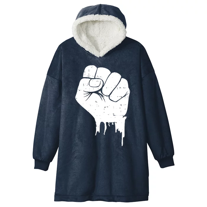 Raised Fist Empower Hooded Wearable Blanket