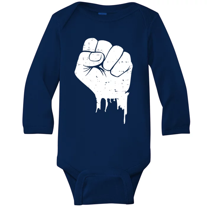 Raised Fist Empower Baby Long Sleeve Bodysuit