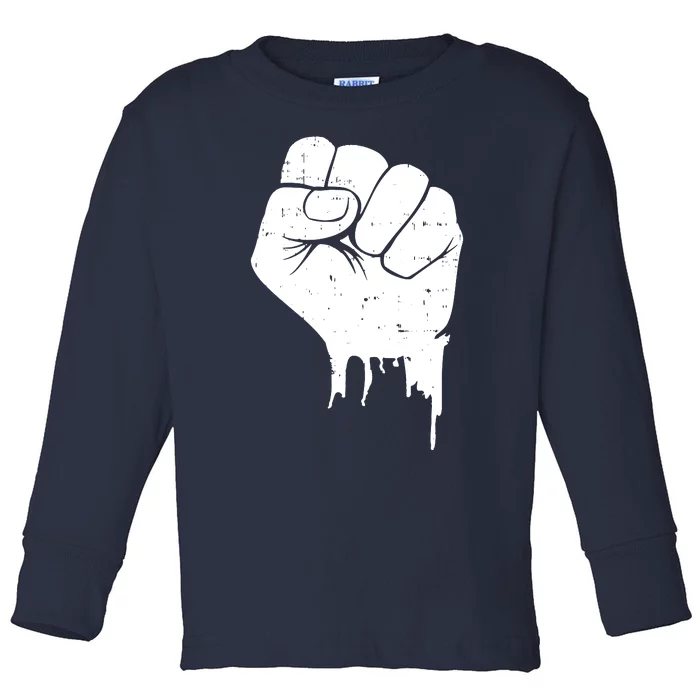 Raised Fist Empower Toddler Long Sleeve Shirt