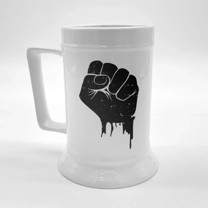 Raised Fist Empower Front & Back Beer Stein