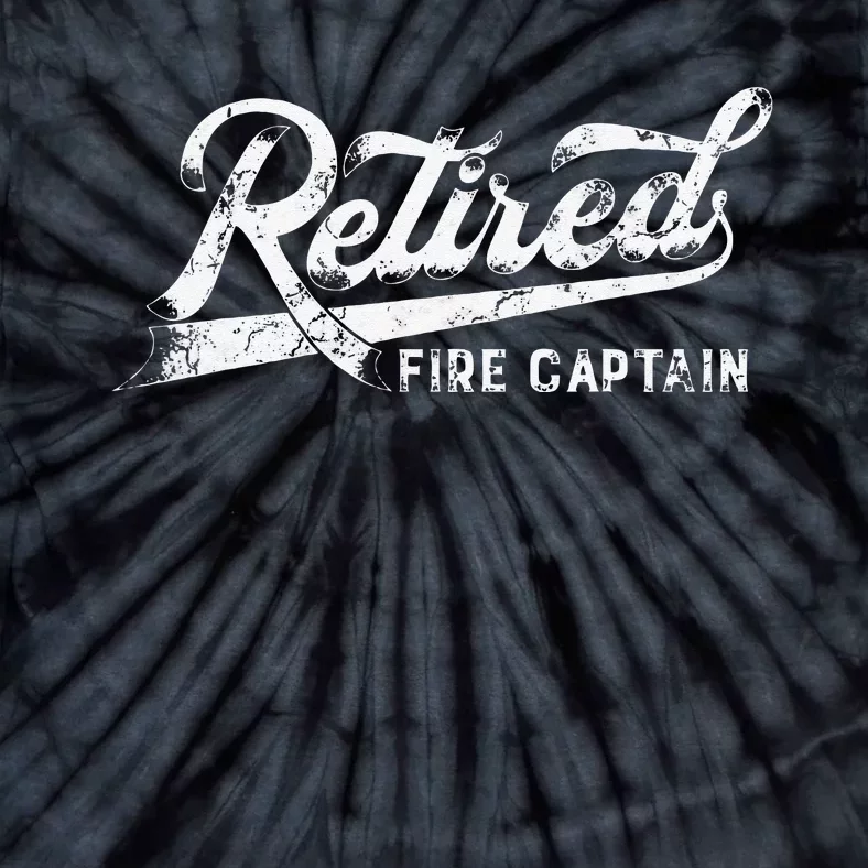 Retired Firefighter Fire Captain Funny Retirement Gifts Tie-Dye T-Shirt