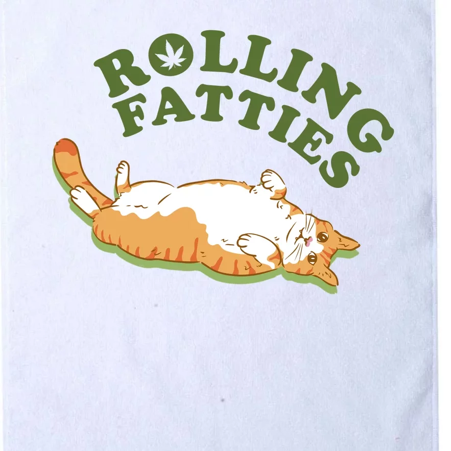 Rolling Fatties Funny Marijuana Cat Platinum Collection Golf Towel