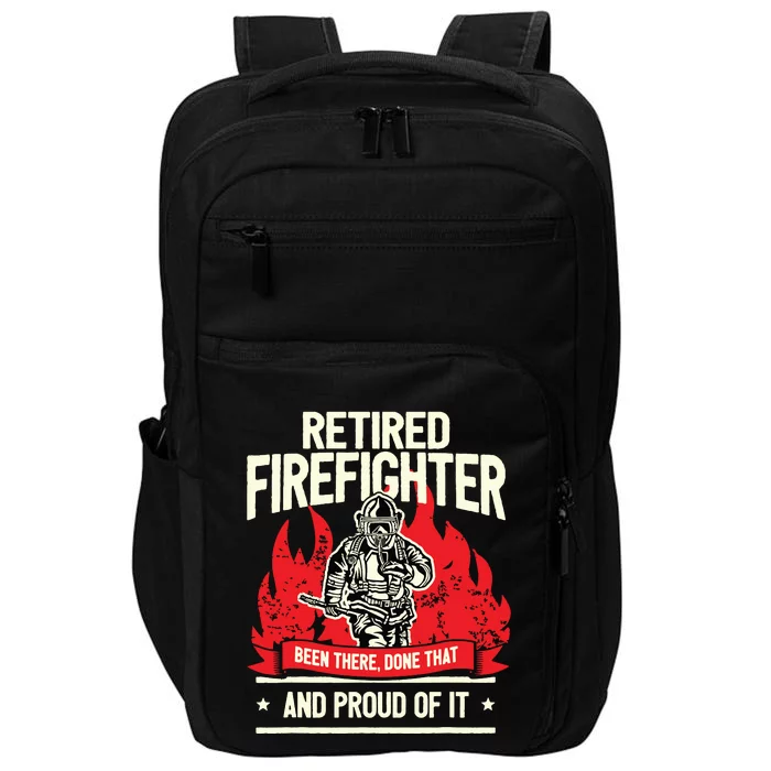 Retired Fire Fighter I Fire Department I Retirement Impact Tech Backpack