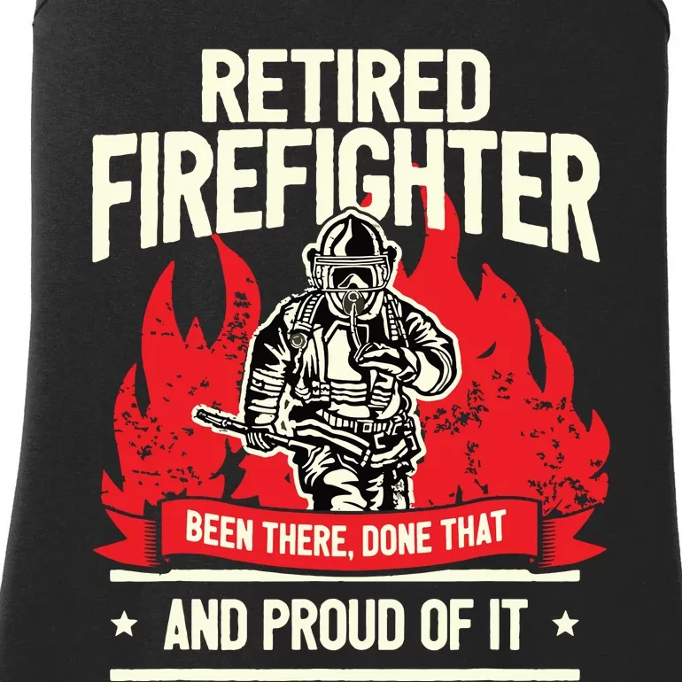 Retired Fire Fighter I Fire Department I Retirement Ladies Essential Tank