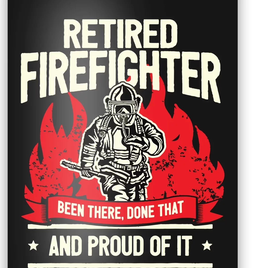 Retired Fire Fighter I Fire Department I Retirement Poster