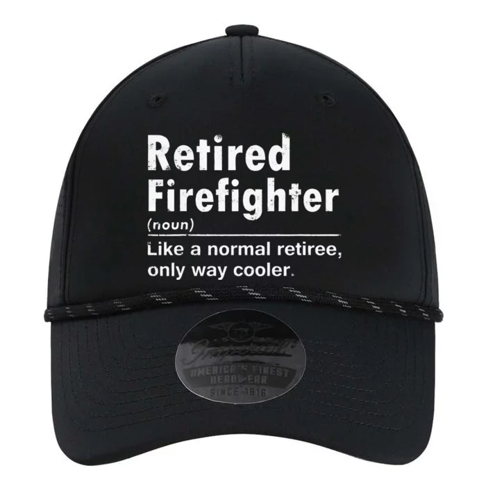 Retired Firefighter Funny Definition Of Retirement Fireman Performance The Dyno Cap