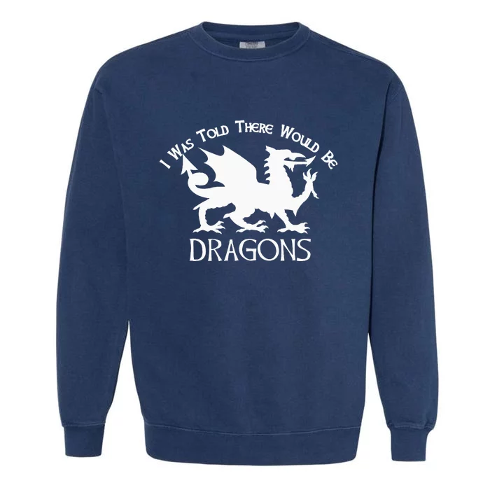 Renaissance Fair Faire Festival Medieval Theme Knight Dragon Garment-Dyed Sweatshirt