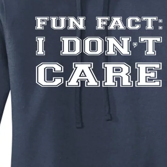 Retro Fun Fact I DonT Care Women's Pullover Hoodie