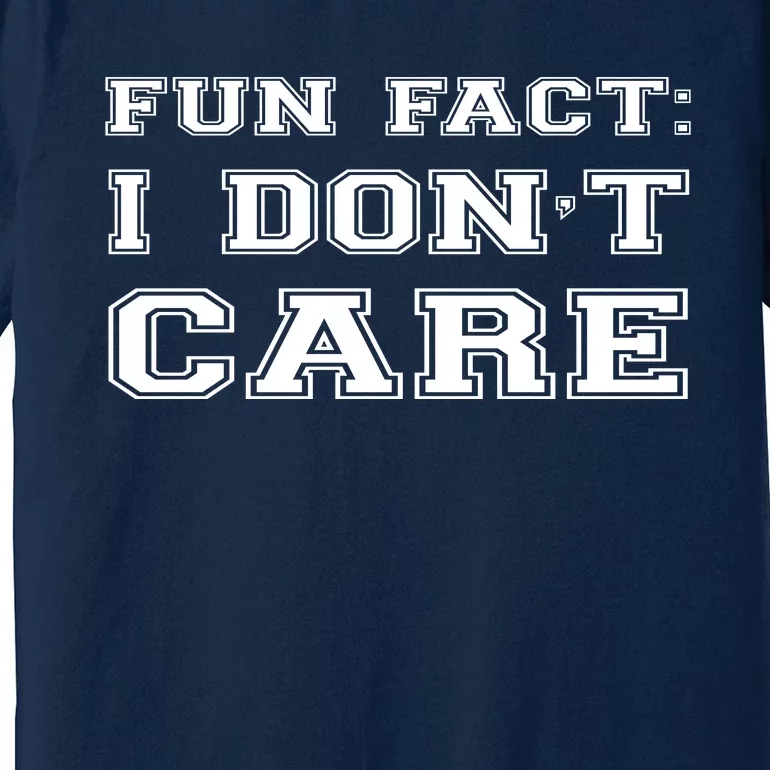 Retro Fun Fact I DonT Care Premium T-Shirt