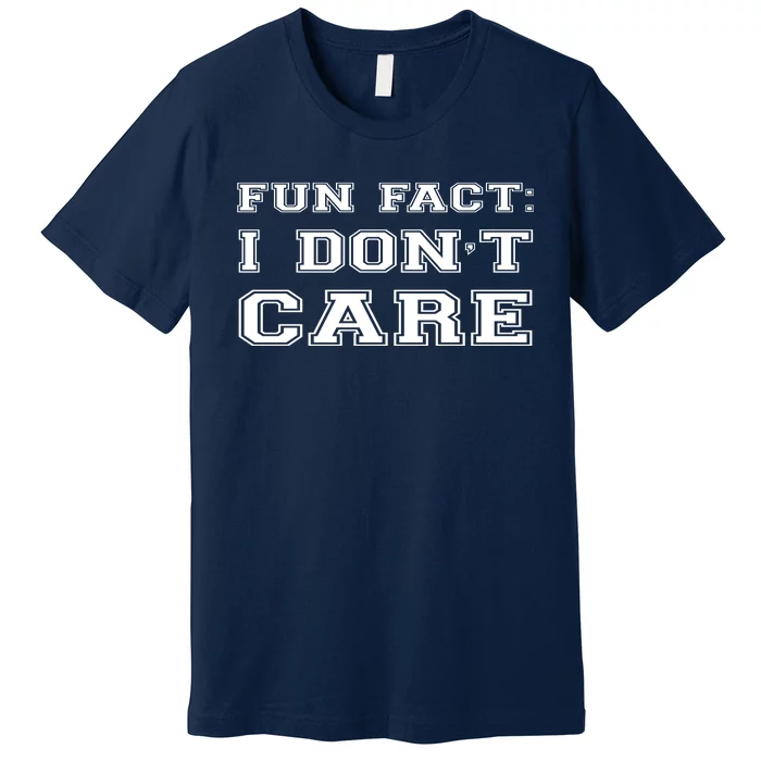 Retro Fun Fact I DonT Care Premium T-Shirt