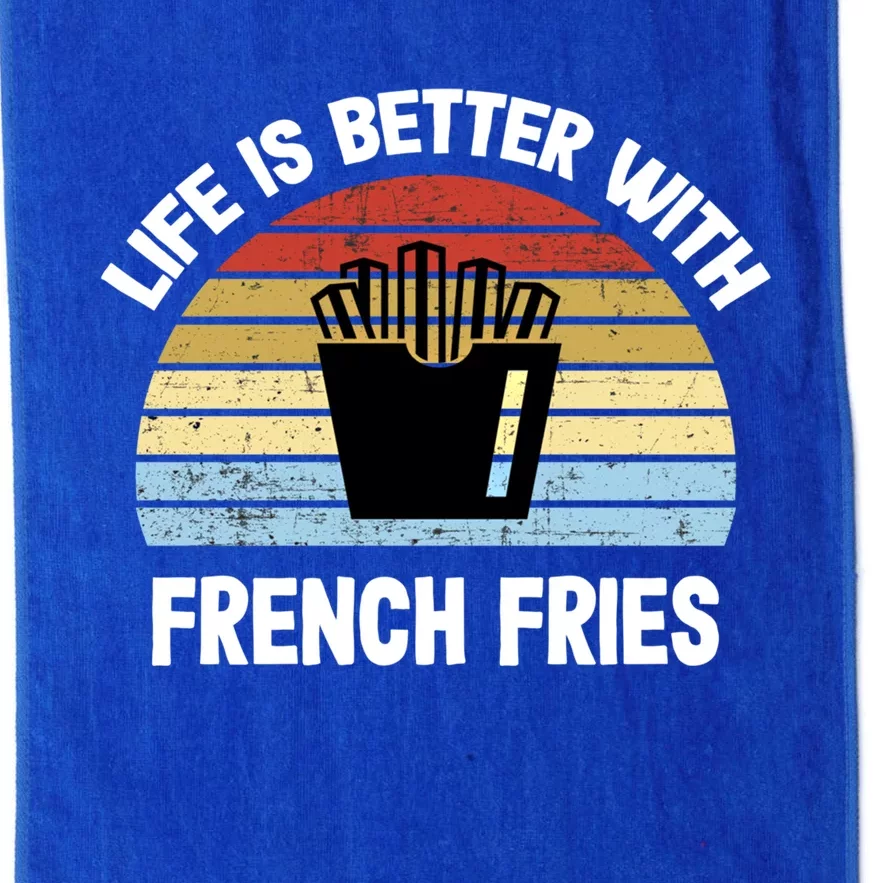 Retro French Fries Funny Gift Platinum Collection Golf Towel