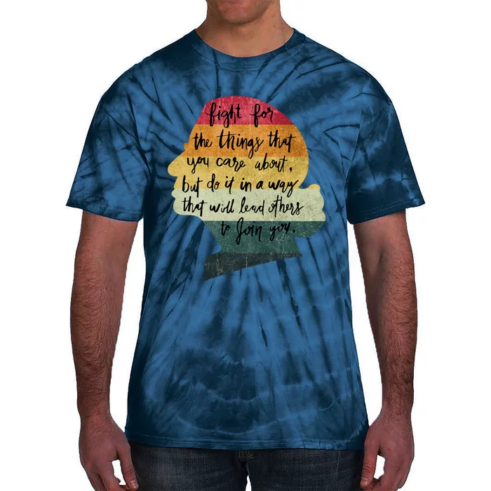 RBG Fight For The Things You Care About Pro Choice Tie-Dye T-Shirt