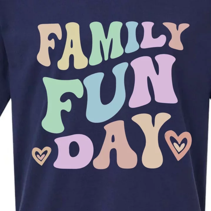 Retro Family Fun Day Vacation Road Trip Retro Gathering Gift Sueded Cloud Jersey T-Shirt