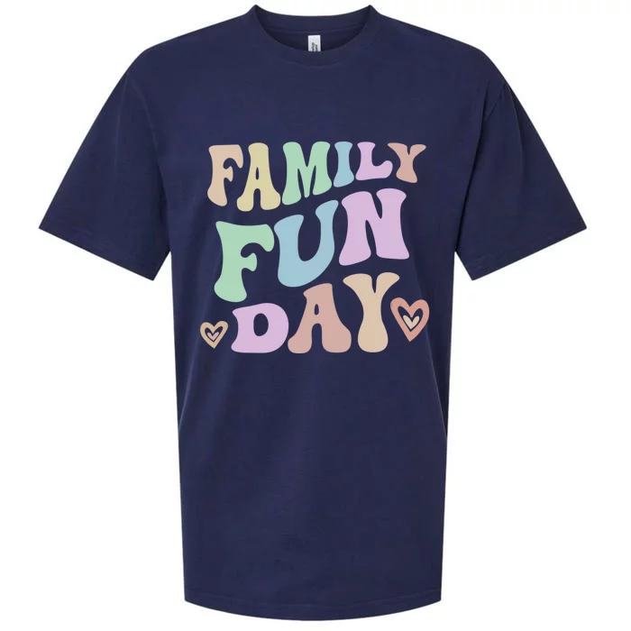 Retro Family Fun Day Vacation Road Trip Retro Gathering Gift Sueded Cloud Jersey T-Shirt