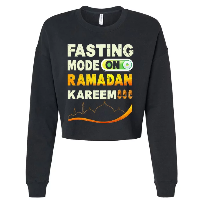 Ramadan Fasting Fashion On Happy Ramadan Muslims Cropped Pullover Crew