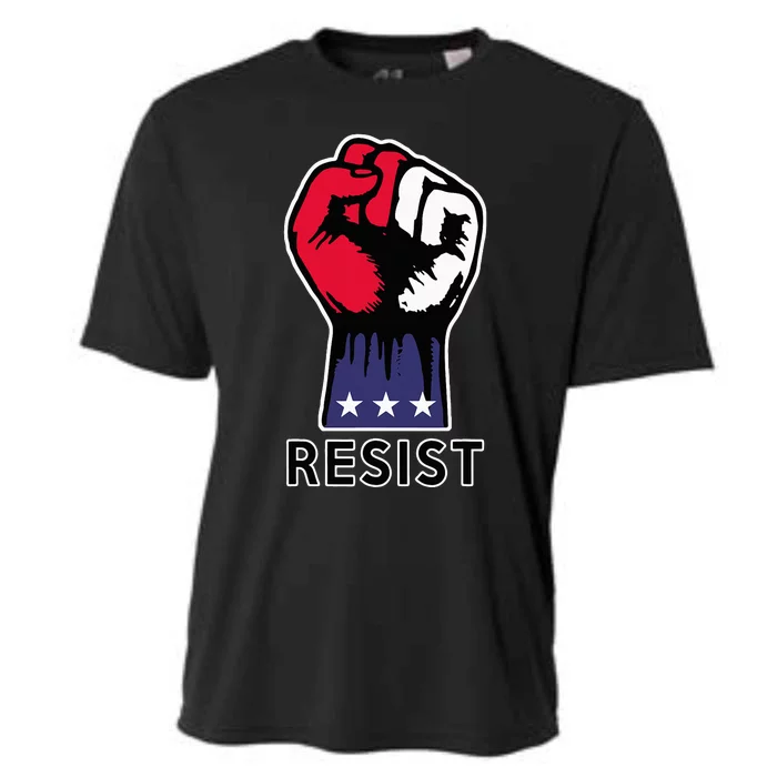 Resistance Fist Fight The Trump Agenda In Usa Cooling Performance Crew T-Shirt