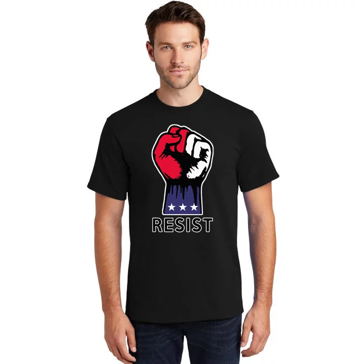 Resistance Fist Fight The Trump Agenda In Usa Tall T-Shirt