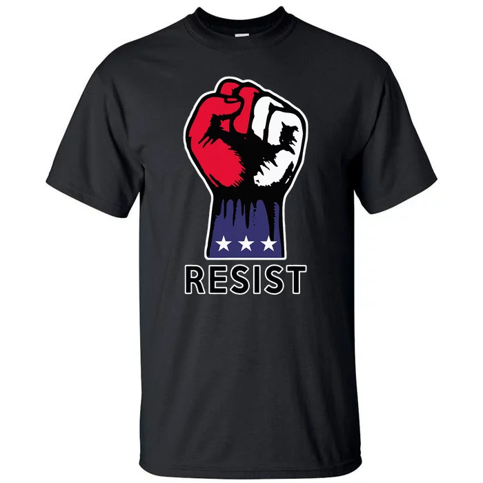 Resistance Fist Fight The Trump Agenda In Usa Tall T-Shirt