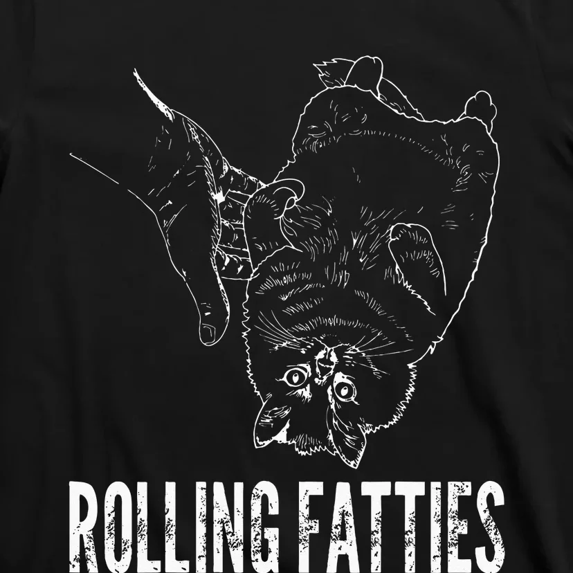 Rollin Fatties Funny Fat Kitty Cat T-Shirt