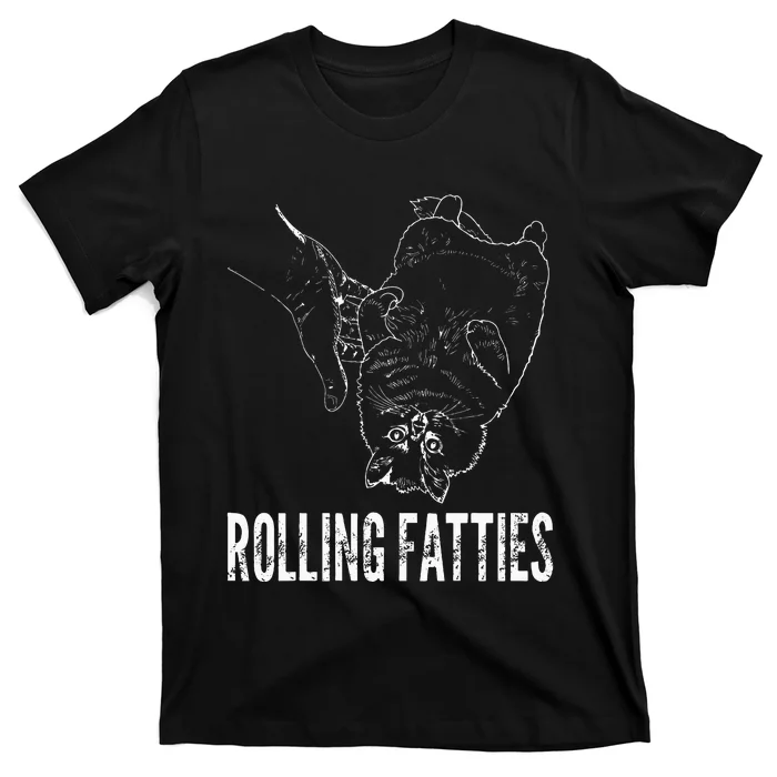 Rollin Fatties Funny Fat Kitty Cat T-Shirt