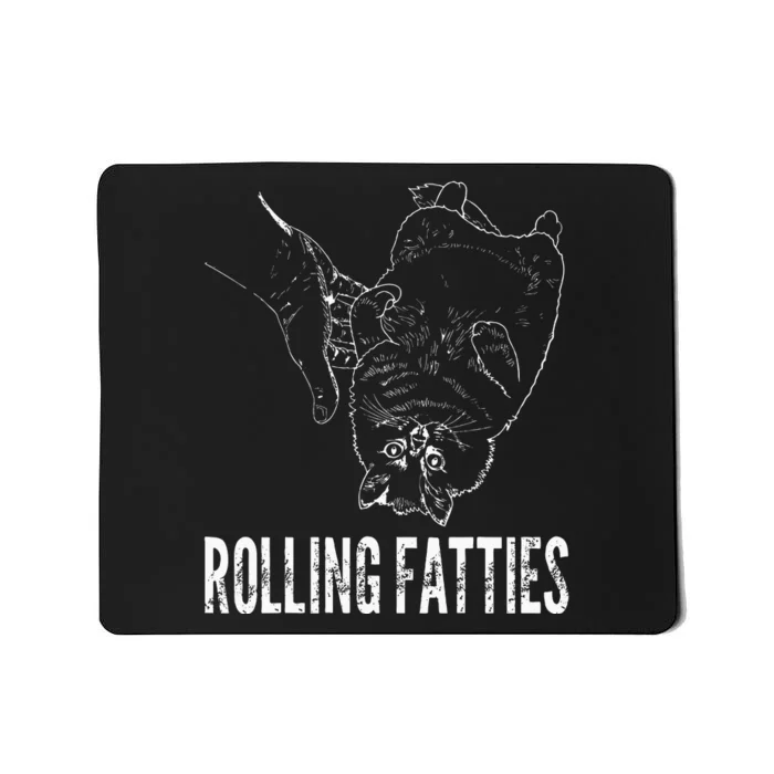 Rollin Fatties Funny Fat Kitty Cat Mousepad