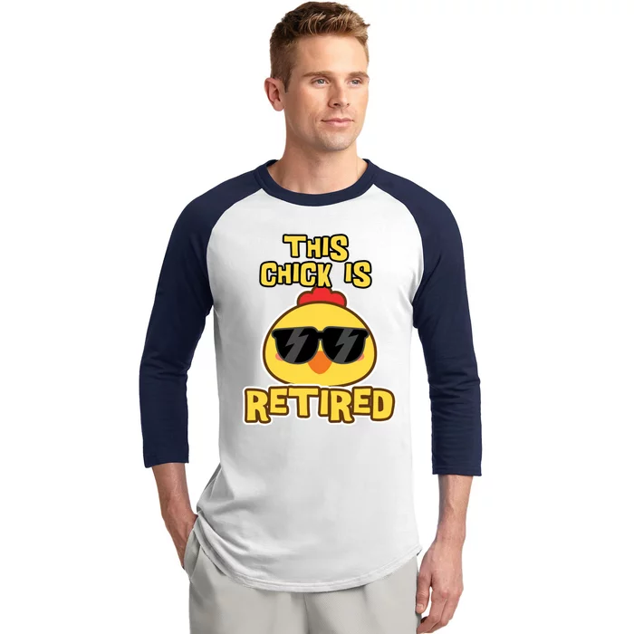 Retiret Funny Funny Gift Mom Sister Retired Party Gift Baseball Sleeve Shirt