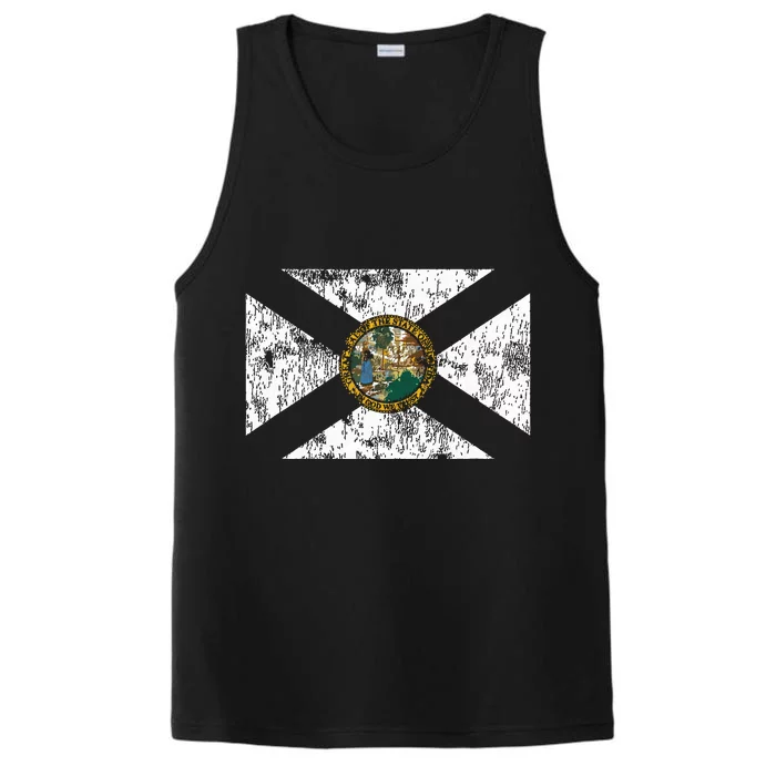 Retro Florida Fl Flag Souvenir Gift Performance Tank